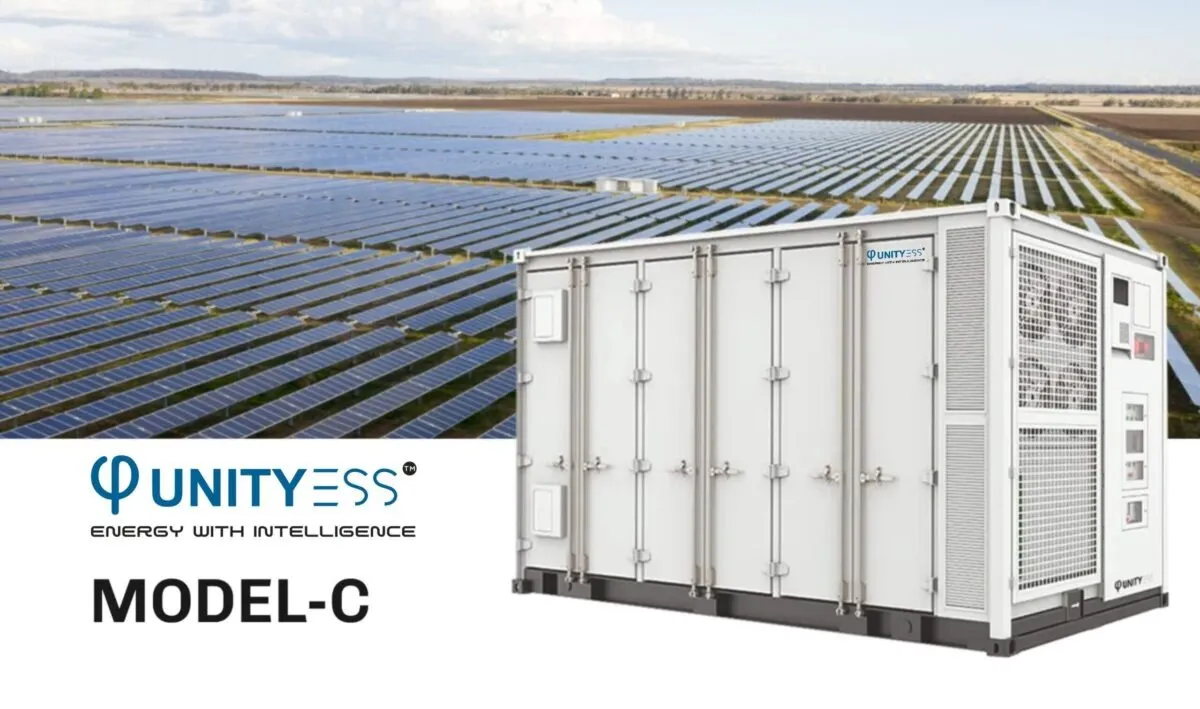 UnityESS Model C - Utility Scale Energy Storage System in India for Solar and Wind Power Plants